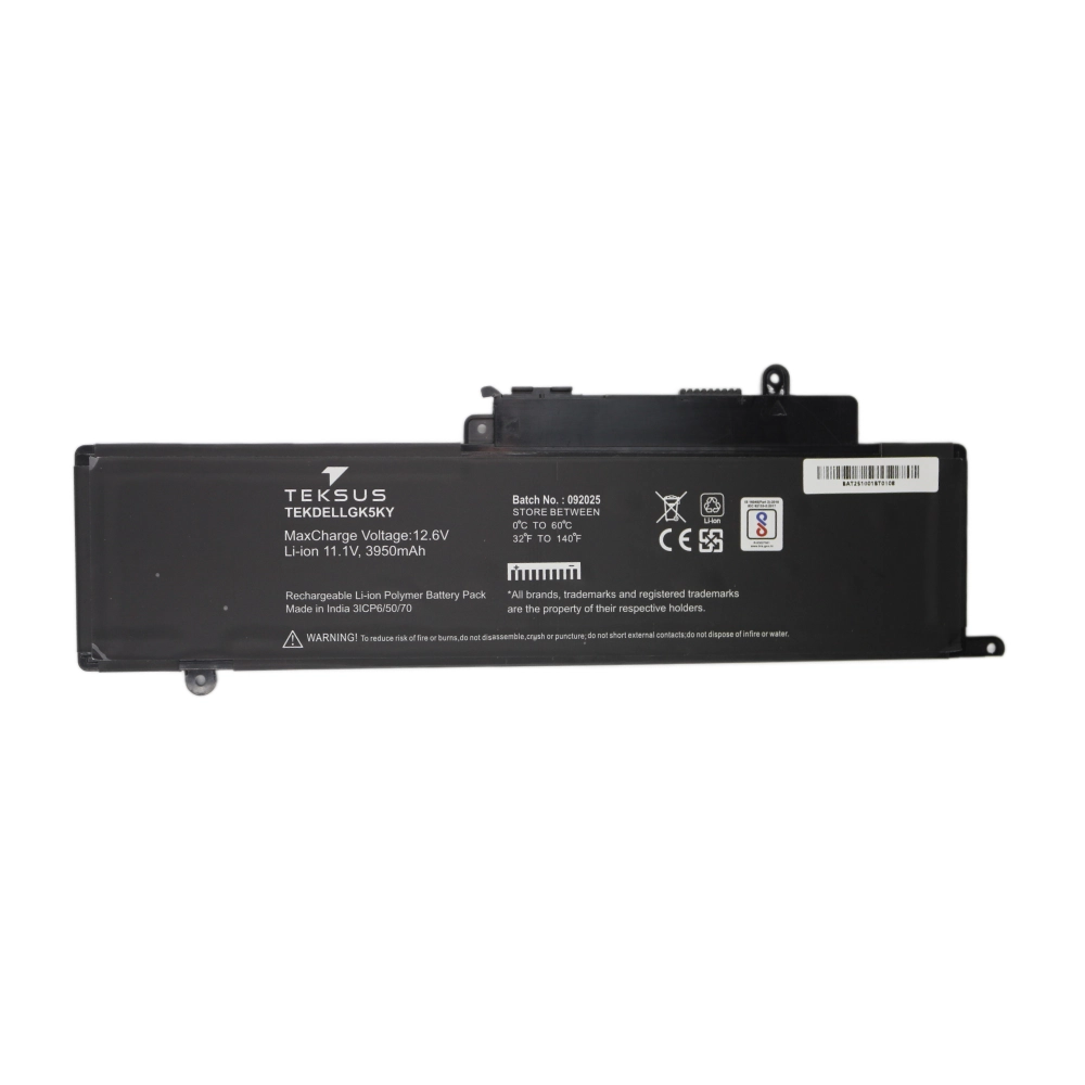 Teksus Laptop Battery Compatible For Dell Inspiron 11 3000 | GK5KY view 2